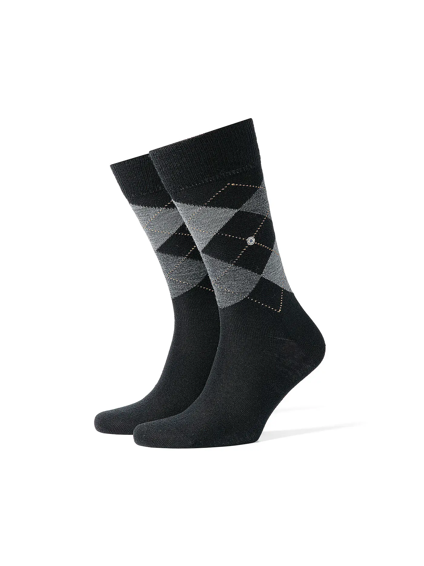 BURLINGTON | Herren Socken EDINBURGH 40-46 curry | schwarz